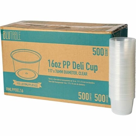 Remcoda CONTAINER, DELI, PP, 16OZ, CLR,  RMLPPDEL16